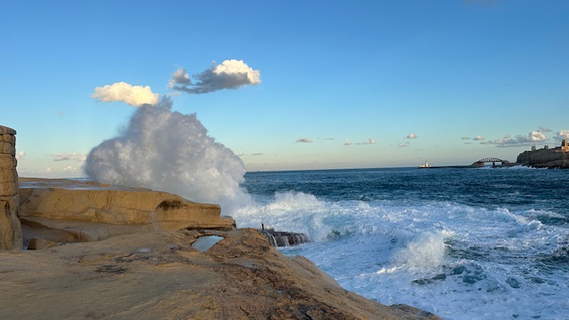 Malta Meer mit Spritz